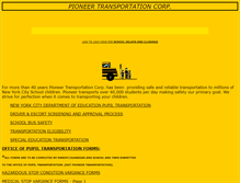 Tablet Screenshot of pioneerbus.com